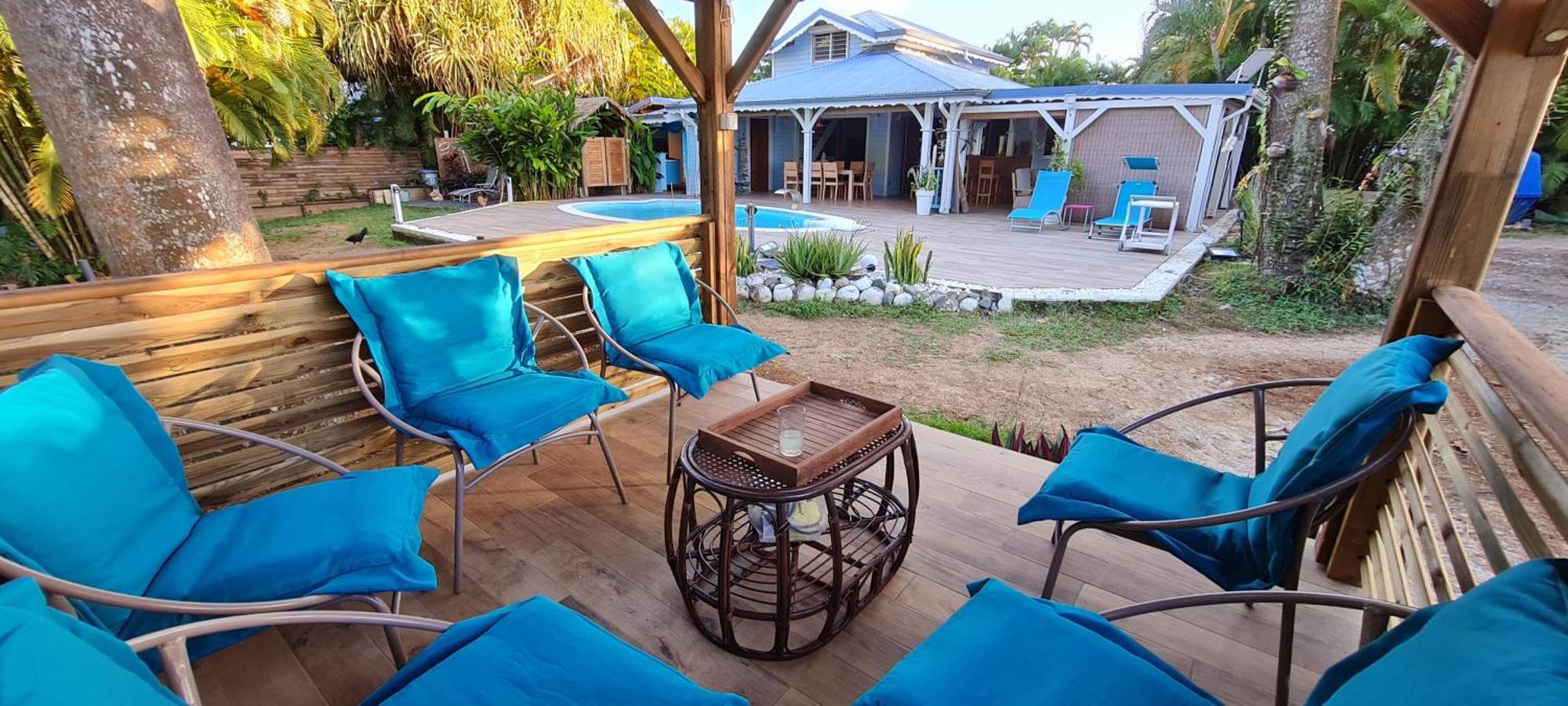Gite Kaz A Topaze, Piscine, Jardin Tropical Сент-Роз Экстерьер фото
