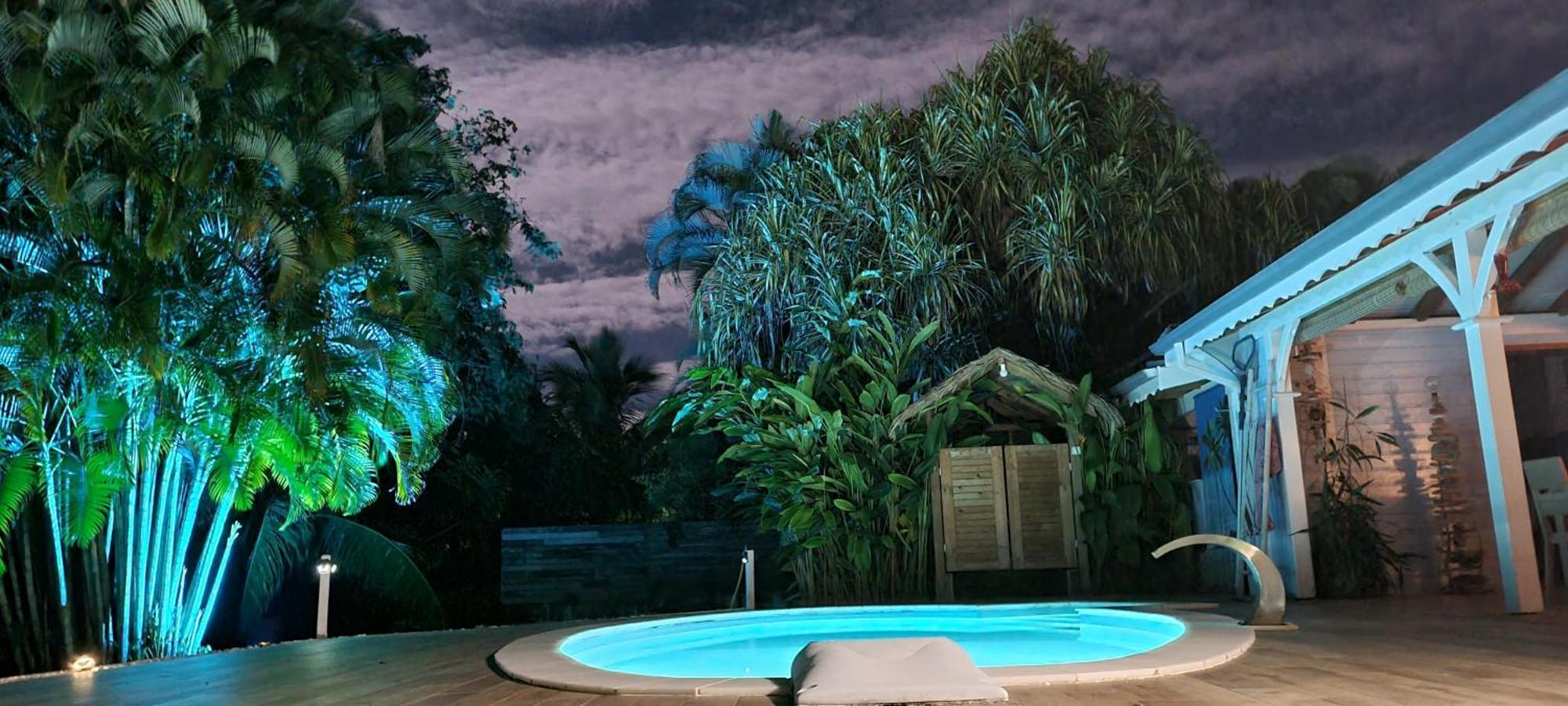 Gite Kaz A Topaze, Piscine, Jardin Tropical Сент-Роз Экстерьер фото